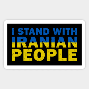 I stand with iranian people Magnet